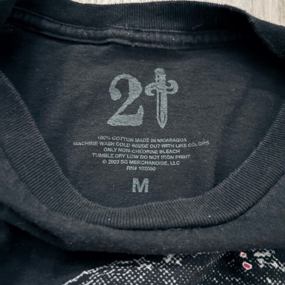 2023 Drake 21 Savage Tour It's All a Blur Signature Unisex T-shirt Sz Med Black - Picture 4 of 5